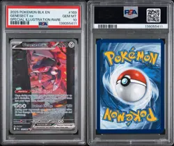 Pokemon Genesect ex 169/086 Sv: Black Bolt Special Illustration Rare PSA 10 - Image 3