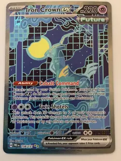 Pokemon Iron Crown ex 158/131 Sv: Prismatic Evolutions Holo - Image 1