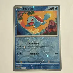 Pokemon TCG Squirtle - Reverse Holo Scarlet & Violet 151 007/165 Near Mint - Image 1