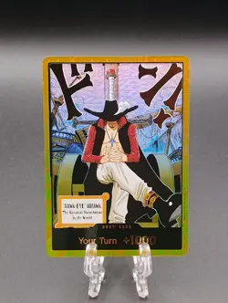 One Piece OP14 Azure Sea's Seven DON!! Dracule Mihawk GOLD - Image 1