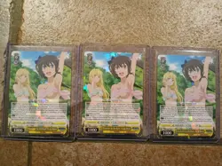 Weiss Schwarz Is it Wrong to Pick up Girls in a Dungeon Ais & Hestia Foil Lot ×3 - Image 1