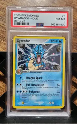 Pokemon Gyarados EX Deoxys Holo Rare Card 8/107 Psa 8 - Image 1