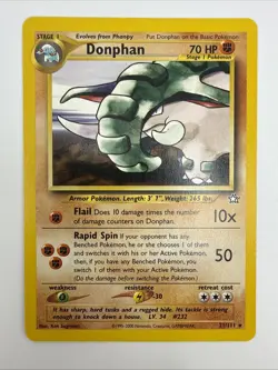 Donphan 21/111 Neo Genesis Regular Rare Vintage Pokemon Card - Image 3