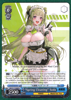 "Spring Cleaning" Soda - GoV: Nikke NIK/S117-E089 R - Weiss Schwarz TCG Card - Image 2