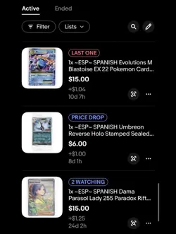 ~ESP~ SPANISH Mixed Cards Lot For Specific Buyer - Image 1