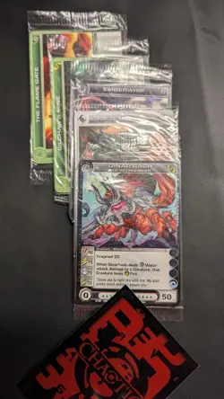 Chaotic Fire And Stone 3 Card Promo Lot Of 30x Sealed Packs - Image 2