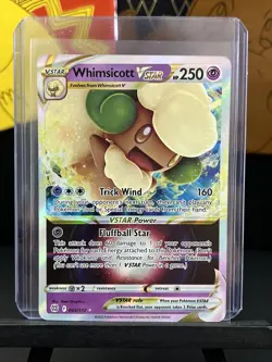 Whimsicott VSTAR -- NM - Mint Ultra Rare Pokemon Card -- Brilliant Stars 065/172 - Image 1