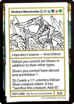 NM Slivdrazi Monstrosity, MTG, The List, Magic the Gathering, Test Card - Image 1