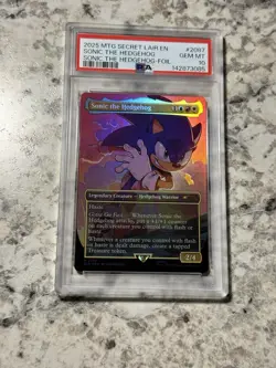 Sonic the Hedgehog FOIL (SLD 2087) PSA 10 GEM MINT (MTG Secret Lair 2025) - Image 1
