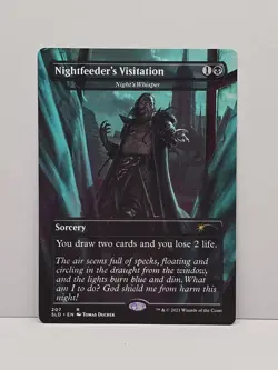 MTG Nightfeeder's Visitation Night's Whisper SLD #207 Magic Gathering - Image 1