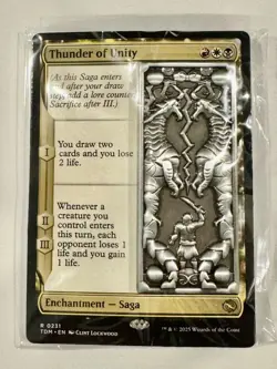 MagicCon Las Vegas 2025 Exclusive Pin Trader Thunder of Unity Pin MTG NEW - Image 1