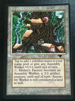 1994 MTG Antiquities Mishra's Factory (Balloon Art) LP Old School Vintage - Image 1