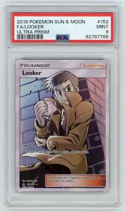 Looker Full Art 152/156 Ultra Prism PSA 9 Mint Pokemon Card - Image 1