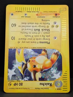 Raichu 025/165 Expedition Base Set Holo Rare Pokemon TCG Nintendo Pikachu NM - Image 4