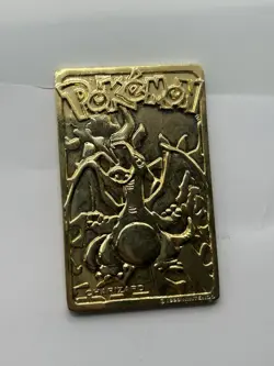 1999 Pokemon 23K Gold Plated Trading Card - #6 Charizard - Burger King Edition - Image 1