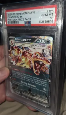 Charizard PSA 10 1 of Only 460 STAMPED EX 2025 Pokemon PLAY! Prize Pack Edition - Image 4