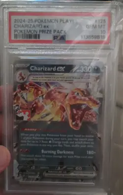 Charizard PSA 10 1 of Only 460 STAMPED EX 2025 Pokemon PLAY! Prize Pack Edition - Image 5