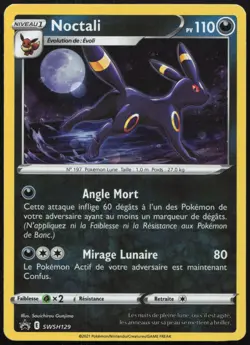 Carte Pokemon Noctali SWSH129 Holo Promo SWSH Francais - Image 1