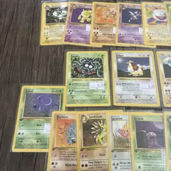Vintage Pokemon Lot Of 27 - 1st Edition And Non Holo Rares WOTC - Image 2