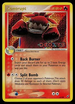 Pokemon Card - Camerupt Deoxys 4/107 Reverse Holo Stamped - Image 1