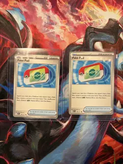 Poke Pad Trainer-Item (Pokemon Ascended Heroes) (2 Cards w/ Top Loaders!) (Mint) - Image 1