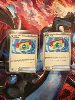 Poke Pad Trainer-Item (Pokemon Ascended Heroes) (2 Cards w/ Top Loaders!) (Mint) - Image 5