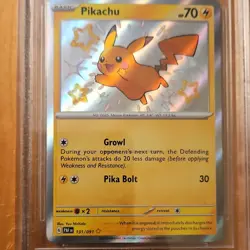 Pokemon Pikachu SV: Paldean Fates 131/091 Shiny Rare Holo BGS 9 Full Art 2024 - Image 3