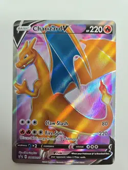 Pokemon TCG 2020 Champions Path Charizard V SWSH050 NM - Image 1