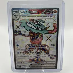 Pokemon Greninja ex 198/167 Twilight Masquerade Full Art Holo Ultra Rare - Image 1