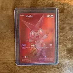2025 Pokemon Black Bolt Victini and White Red Rare #171/086 - Image 1