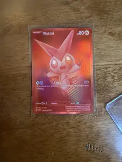 2025 Pokemon Black Bolt Victini and White Red Rare #171/086 - Image 3