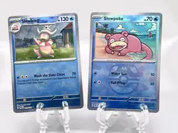 Pokemon Slowpoke 18/131, Slowking 19/131 Master Ball Holo Prismatic Evolutions - Image 1