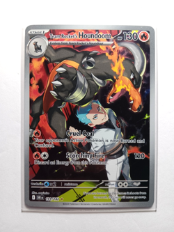 Pokemon Team Rocket's Houndoom 191/182 SV10 Illustration Rare Destined Rivals NM - Image 3