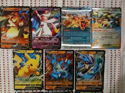 Pokemon TCG Jumbo EX, V Lot ×10 Charizard, Sylveon, Pikachu (Two Lenticulars) - Image 2