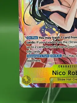 Nico Robin English EB03-055 Alt Art Extra Booster Heroines Edition Prerelease - Image 5