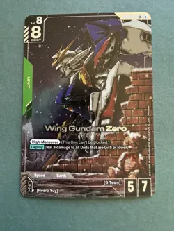 Gundam TCG Zero Foil Wing Gundam Card Zero GD01-024 LR - Image 1