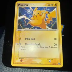 Pikachu Pokemon Trading Card Game card from the Emerald set, card number 60/106 - Image 1