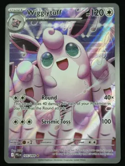 Pokemon Card TCG Wigglytuff 105/094 Me02: Phantasmal Flames Holo Rare Near Mint - Image 1