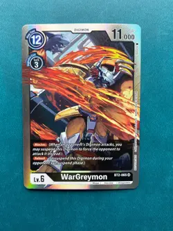 1x BT2-065 WarGreymon Box Topper Promo Alternate Art Digimon Card Game x1 - Image 1