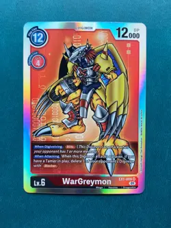 1x WarGreymon EX1-009 Classic Collection Digimon Card Game x1 - Image 1