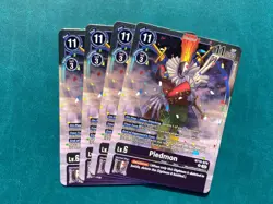 Piedmon BT15-079 Playset Exceed Apocalypse Digimon Card x4 - Image 1