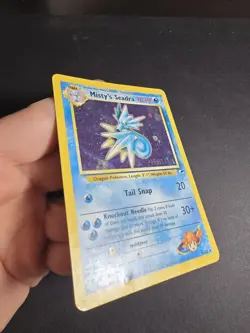 Misty's Seadra 9/132 Gym Heroes Unlimited HOLO RARE Pokemon Card HP Prerelease - Image 4