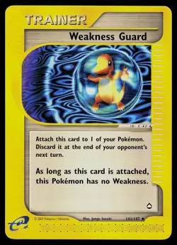 Pokemon Card - Weakness Guard Aquapolis 141/147 Uncommon - Image 1