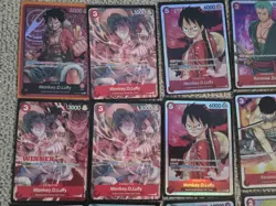 One Piece TCG Monkey.D.Luffy Lot Alternative Art Card English LOT OF 46 ST01-001 - Image 1