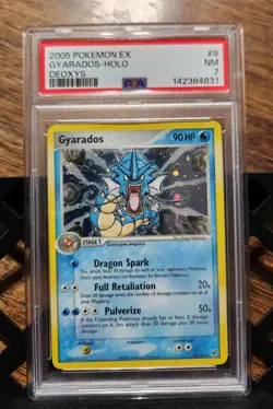 Pokemon Gyarados EX Deoxys Holo Rare Card 8/107 Psa 7 - Image 1