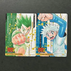 S4188 Set of 2 Hunter x Hunter Weekly Shonen Jump 55th Anniversary Cards D28 - Image 1