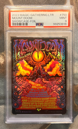 MTG PSA9 Mount Doom (Borderless Poster Foil) UB: the Lord of the Rings - Image 1