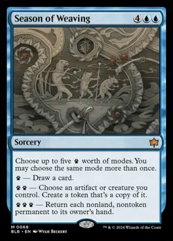 1 x Season of Weaving - Foil - Bloomburrow - Light Play - MTG - Image 1