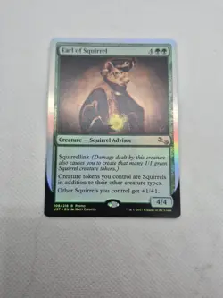 Lightly Played, English - 2 x MTG Earl of Squirrel - Launch Promo Promotional - Image 1