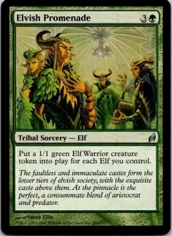 MTG Magic The Gathering Elvish Promenade Lorwyn Played See Scan B - Image 1